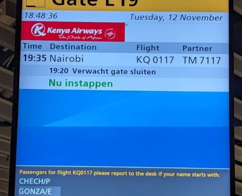 On our way back to Africa!